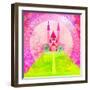 Magic Fairy Tale Princess Castle-JackyBrown-Framed Art Print