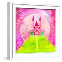 Magic Fairy Tale Princess Castle-JackyBrown-Framed Art Print