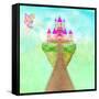 Magic Fairy Tale Princess Castle-JackyBrown-Framed Stretched Canvas