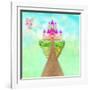 Magic Fairy Tale Princess Castle-JackyBrown-Framed Art Print