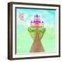 Magic Fairy Tale Princess Castle-JackyBrown-Framed Art Print