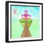 Magic Fairy Tale Princess Castle-JackyBrown-Framed Art Print