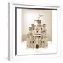 Magic Fairy Tale Winter Princess Castle. Raster Version.-Dazdraperma-Framed Photographic Print