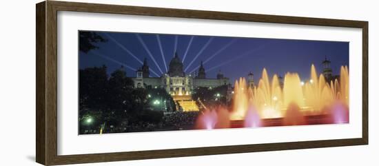 Magic Fountain and National Palace, Barcelona, Spain-Jon Arnold-Framed Photographic Print