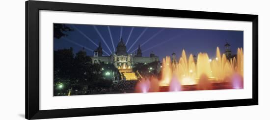 Magic Fountain and National Palace, Barcelona, Spain-Jon Arnold-Framed Photographic Print