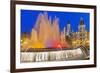 Magic Fountain, Valencia, Comunidad Autonoma de Valencia, Spain-Marco Simoni-Framed Photographic Print