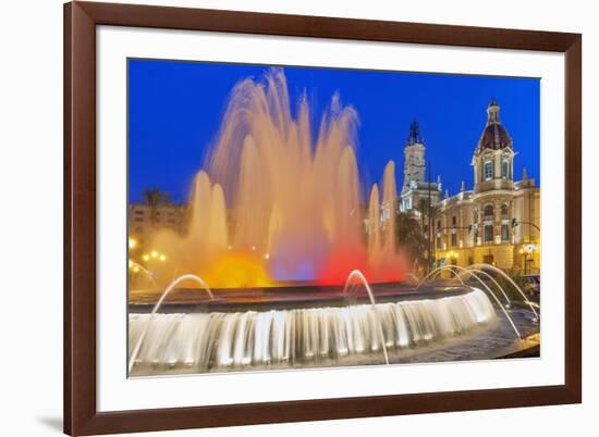 Magic Fountain, Valencia, Comunidad Autonoma de Valencia, Spain-Marco Simoni-Framed Photographic Print