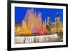 Magic Fountain, Valencia, Comunidad Autonoma de Valencia, Spain-Marco Simoni-Framed Photographic Print