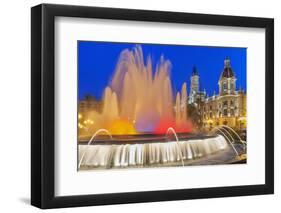 Magic Fountain, Valencia, Comunidad Autonoma de Valencia, Spain-Marco Simoni-Framed Photographic Print