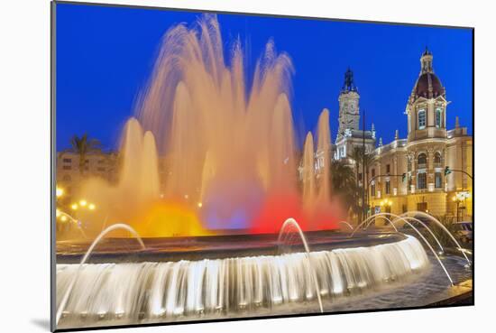 Magic Fountain, Valencia, Comunidad Autonoma de Valencia, Spain-Marco Simoni-Mounted Photographic Print