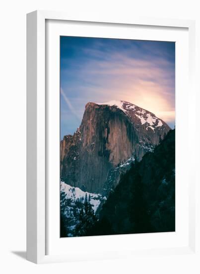 Magic Moon Light. Half Dome, Yosemite National Park, Hiking Outdoors-Vincent James-Framed Photographic Print