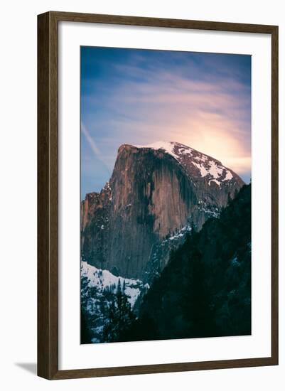 Magic Moon Light. Half Dome, Yosemite National Park, Hiking Outdoors-Vincent James-Framed Photographic Print