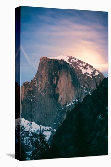 Magic Moon Light. Half Dome, Yosemite National Park, Hiking Outdoors-Vincent James-Stretched Canvas