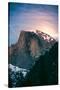 Magic Moon Light. Half Dome, Yosemite National Park, Hiking Outdoors-Vincent James-Stretched Canvas