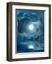 Magic Moon-lilkar-Framed Art Print