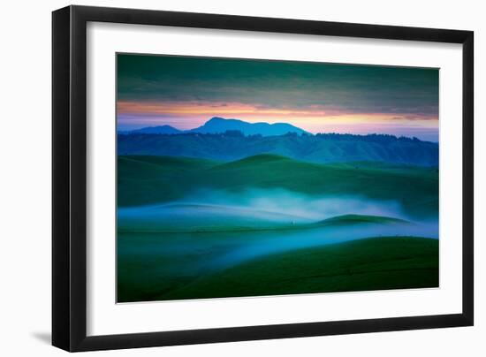 Magic Morning Hills, Dillon Beach, Petaluma, Sonoma California-Vincent James-Framed Photographic Print