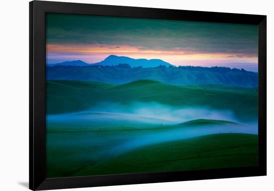 Magic Morning Hills, Dillon Beach, Petaluma, Sonoma California-Vincent James-Framed Photographic Print