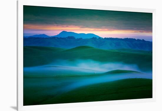 Magic Morning Hills, Dillon Beach, Petaluma, Sonoma California-Vincent James-Framed Photographic Print