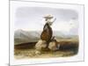 Magic Pile Erected by Assiniboin Indians, Plate 15, Travels in the Interior of North America-Karl Bodmer-Mounted Giclee Print