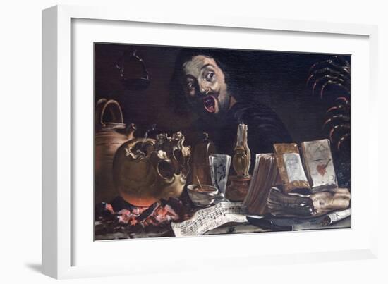 Magic Scene with Self Portrait-Pieter Van Laer-Framed Art Print