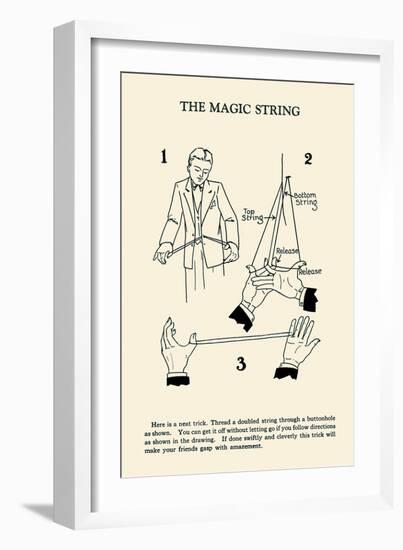 Magic String-null-Framed Art Print