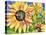 Magic Sunflowers-Mary Russel-Stretched Canvas
