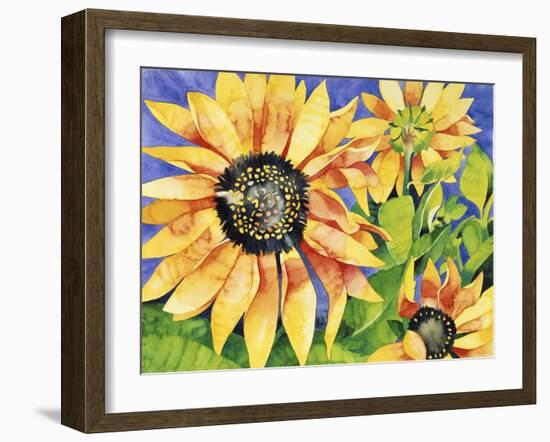 Magic Sunflowers-Mary Russel-Framed Giclee Print