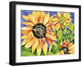 Magic Sunflowers-Mary Russel-Framed Giclee Print