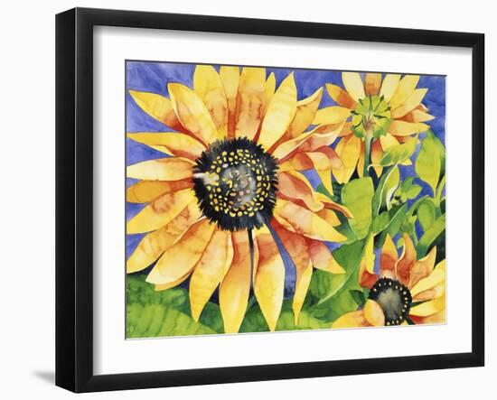 Magic Sunflowers-Mary Russel-Framed Giclee Print