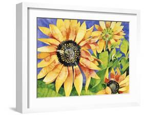 Magic Sunflowers-Mary Russel-Framed Giclee Print
