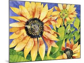 Magic Sunflowers-Mary Russel-Mounted Giclee Print