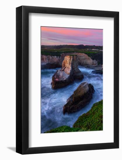 Magic Sunset at Davenport Cove, California Coast-Vincent James-Framed Photographic Print