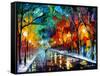 Magic Walk-Leonid Afremov-Framed Stretched Canvas