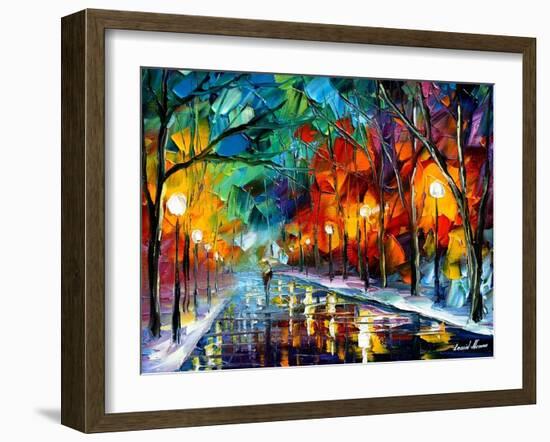 Magic Walk-Leonid Afremov-Framed Art Print