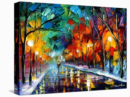 Magic Walk-Leonid Afremov-Stretched Canvas