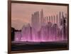 Magic Water Circuit in La Reserva Park, sunset, Lima, Peru, South America-Karol Kozlowski-Framed Photographic Print