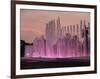 Magic Water Circuit in La Reserva Park, sunset, Lima, Peru, South America-Karol Kozlowski-Framed Photographic Print