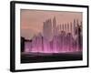 Magic Water Circuit in La Reserva Park, sunset, Lima, Peru, South America-Karol Kozlowski-Framed Photographic Print