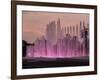 Magic Water Circuit in La Reserva Park, sunset, Lima, Peru, South America-Karol Kozlowski-Framed Photographic Print