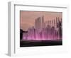 Magic Water Circuit in La Reserva Park, sunset, Lima, Peru, South America-Karol Kozlowski-Framed Photographic Print