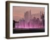 Magic Water Circuit in La Reserva Park, sunset, Lima, Peru, South America-Karol Kozlowski-Framed Photographic Print