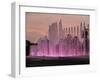 Magic Water Circuit in La Reserva Park, sunset, Lima, Peru, South America-Karol Kozlowski-Framed Photographic Print