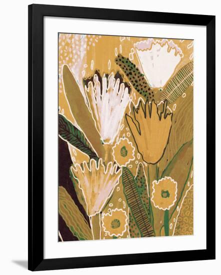 Magic Wildflowers / Yellow a Green-Alisa Galitsyna-Framed Giclee Print