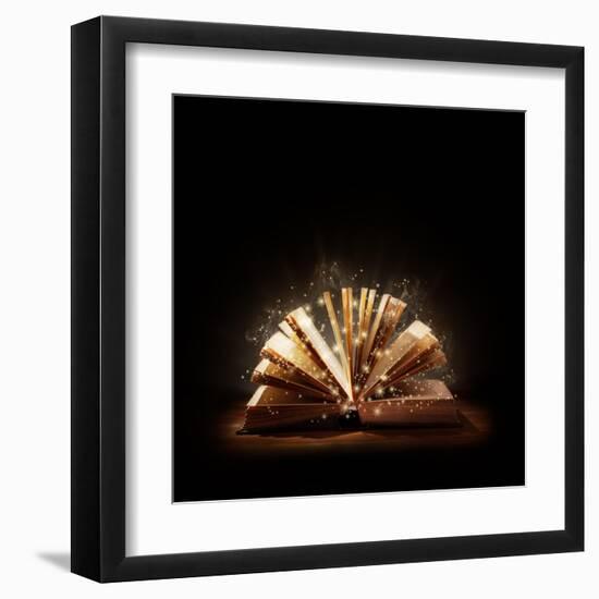 Magical Book or Bible-Brian Jackson-Framed Art Print