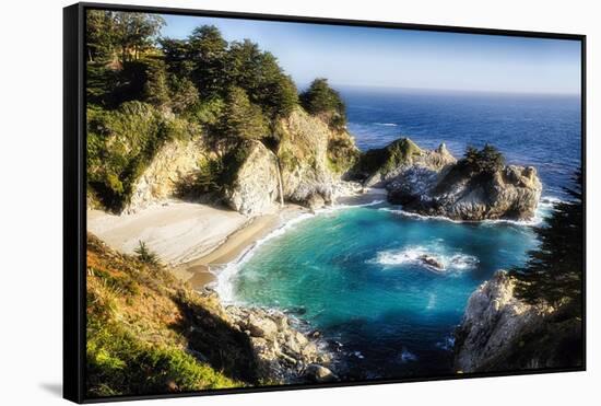 Magical Cove, Big Sur, California-George Oze-Framed Stretched Canvas