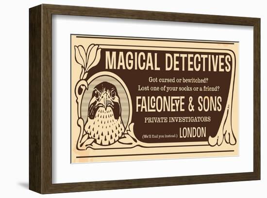 Magical Detectives Falconeye-null-Framed Art Print