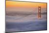 Magical Drift, Golden Gate Bridge Fog and Early Morning Light, San Francisco-Vincent James-Mounted Photographic Print