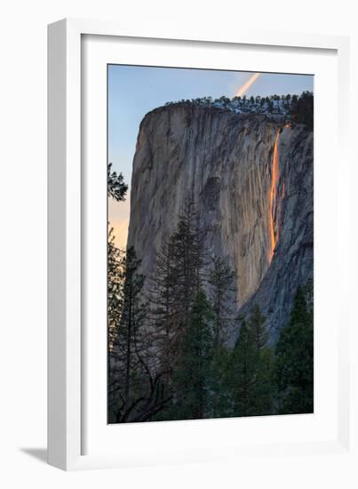 Magical Fire Falling, Horsetail Falls at Firefall, Yosemite National Park-Vincent James-Framed Photographic Print