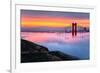 Magical First Light and Fog at Golden Gate Bridge, San Francisco-Vincent James-Framed Photographic Print