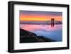 Magical First Light and Fog at Golden Gate Bridge, San Francisco-Vincent James-Framed Photographic Print